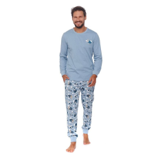 DN Nightwear Dreams férfi pizsama, világoskék S