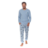 DN Nightwear Dreams férfi pizsama, világoskék XXL