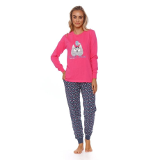 DN Nightwear Friends forever női pizsama, rózsaszín M