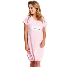 DN Nightwear Happy Mommy kismama hálóing cipzárral, rózsaszín S