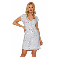 DN Nightwear Kim női hálóing, cicás, szürke S hálóing, pizsama