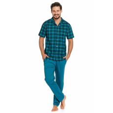 DN Nightwear Luke férfi pizsama, kék, kockás XL