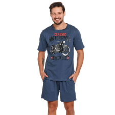 DN Nightwear Mario férfi pizsama, kék S férfi pizsama
