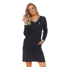 DN Nightwear Queen Crown női hálóing, fekete S hálóing, pizsama