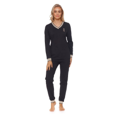 DN Nightwear Queen Crown női pizsama, fekete S