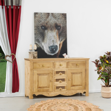 Dobos-Bútor Kft. Harmónia két ajtós 3+3 fiókos fenyő komód bútor