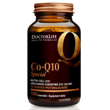 Doctor Life Co-Q10 Speciális Koenzim Q10 130mg kókuszolajjal, 100 kapszula vitamin és táplálékkiegészítő