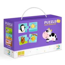 Dodo Duo Az állatok eledele 2X12db-os puzzle (DOP300118) (DOP300118) puzzle, kirakós