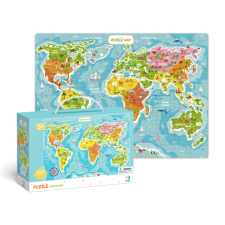 DODO világ térképe puzzle 100 darabos puzzle, kirakós