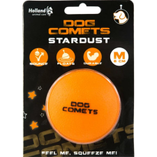  DOG-COMETS Stardust 100% természetes gumi labda, 6 cm (M), Narancs játék kutyáknak