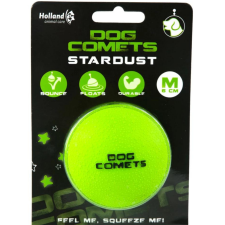 DOG-COMETS Stardust 100% természetes gumi labda, 6 cm (M), Zöld játék kutyáknak