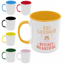 Dog groomer - Színes Bögre bögrék, csészék