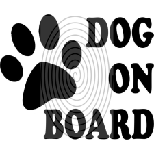  Dog on Board - autómatrica, autódekor autó dekoráció
