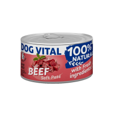 DOG VITAL konzerv 100% Natural Soft Paté Beef - marha 150g kutyaeledel