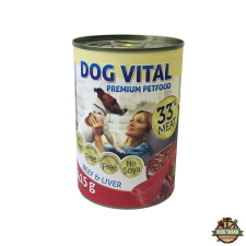 DOG VITAL konzerv marha, máj 415g kutyaeledel