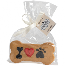  DoggyeBag kézműves kutyakeksz- Love You feliratos keksz, 70 g jutalomfalat kutyáknak