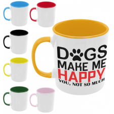  Dogs make me happy - Színes Bögre bögrék, csészék