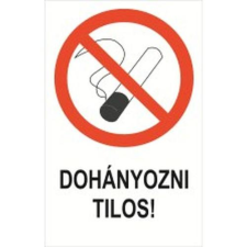  Dohányozni tilos! - műanyag, 160*240 információs tábla, állvány