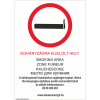  Dohányzásra kijelölt hely Új! - műanyag, 297*210mm