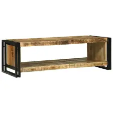  Dohányzóasztal Barna 120 x 50 x 38 cm Tömör Mangófát bútor