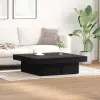  Dohányzóasztal Fekete tölgy 90 x 90 x 28 cm Faanyag