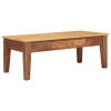 Dohányzóasztal fiókkal Barna 110 x 55 x 40 cm Tömör Mangófát