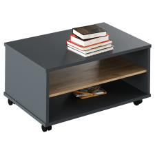  Dohányzóasztal, grafit/tölgyfa artisan, RIOMA NEW TYP 32 bútor