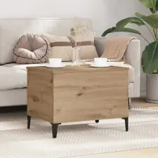  Dohányzóasztal kézműves tölgy 60 x 44,5 x 45 cm Faanyag bútor
