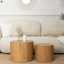  Dohányzóasztal szett Tölgy színben. LEILA bútor