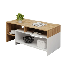  Dohányzóasztal, tölgy grandson/fehér, ALICANTE bútor