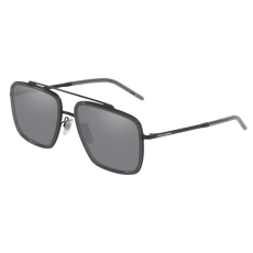 Dolce & Gabbana DG2220 11066G MATTE BLACK/TRANSPARENT GREY DARK GREY MIRROR SILVER napszemüveg