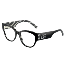 Dolce & Gabbana DG3377 3372 Black On Zebra Demo Lens szemüveg szemüvegkeret