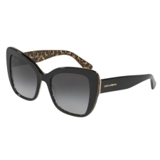 Dolce & Gabbana DG4348 32158G BLACK/DAMASCO GLITTER BLACK LIGHT GREY GRADIENT BLACK napszemüveg napszemüveg