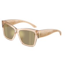 Dolce & Gabbana DG4493 343203 Transparent Camel Clear Mirror Real Yellow Gold napszemüveg napszemüveg