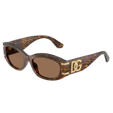 Dolce & Gabbana DG4502 347073 Leo Transparent Dark Brown napszemüveg