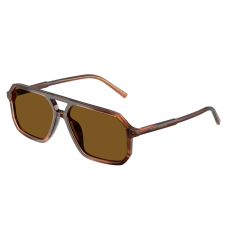 Dolce & Gabbana DG4541 348183 Brown On Striped Brown Dark Brown Polarized napszemüveg