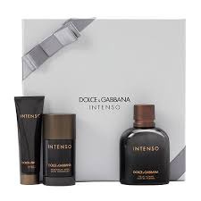 Dolce & Gabbana Intenso Pour Homme Ajándékszett, Eau de Parfum 125ml + SG 50ml + deostick 75ml, férfi kozmetikai ajándékcsomag