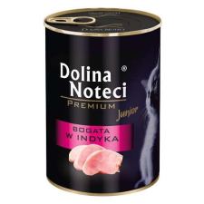 DOLINA NOTECI PREMIUM JUNIOR 400g pulykában gazdag kölyök macskatáp macskaeledel
