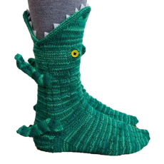 Dollcini Dollcini, Unisex zokni, karácsonyi zokni, Textil Mikulás zokni, karácsonyi ajándék, Krokodil,425261