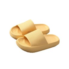  Dollcini, Férfi felhő papucs, Unisex, Masszázs, Zuhany, Fürdőszoba,  Beltéri és Kültéri lapos szandálok, EU38, sárga