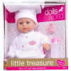 Dolls World Little Treasure babzsákos baba fehér ruhában - 38 cm  Ajánlott 3-6 éves korig lányoknak (32077)