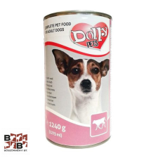  Dolly Dog kutya konzerv borjú 1240 g kutyaeledel