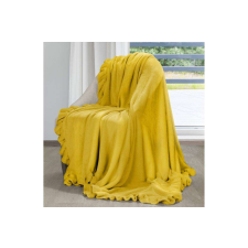 Dolly fodros takaró Mustársárga 150x200 cm lakástextília