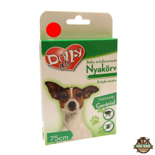 Dolly Natural Bolha és kullancsriasztó nyakörv kutyák részére piros 75cm élősködő elleni készítmény kutyáknak