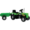 Dolu Pedálos gyerek Traktor utánfutóval 146cm #zöld-fekete