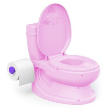 Dolu Wc alakú bili öblítés hanggal rózsaszín fürdőszobai játék