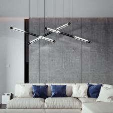 DOMENOLED DOMENO ID-596 függesztett mennyezeti lámpa, 38W, fekete világítás