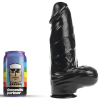 Domestic Partner Dildo DP92B Panzer – prémium fekete 18 cm-es intim játék