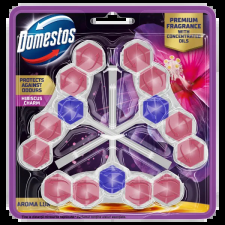 DOMESTOS Aroma Lux Hibiscus Charm WC frissítő blokk 3 x 50 g tisztító- és takarítószer, higiénia