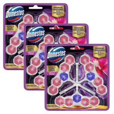 DOMESTOS Aroma Lux WC frissítő blokk Hibiscus Charm koncentrált illóolajokkal (9x50g) tisztító- és takarítószer, higiénia